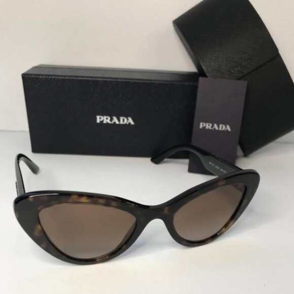 New Original PRADA 0PR 13YS SUNGLASSES HAVANA / BROWN GRADIENT WOMEN'S - Picture 8 of 12